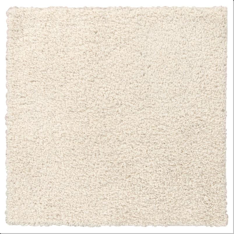 ÄRENDE エーレンデ シャギーラグ - オフホワイト 80x80 cm