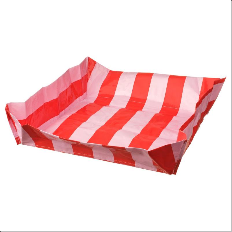 DOFTRIPS ドフトリプス 園芸マット - ストライプ ピンク/ブライトレッド