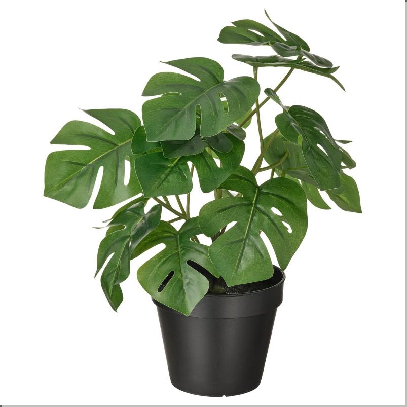 FEJKA フェイカ 人工観葉植物 - 室内/屋外用 モンステラ 12 cm