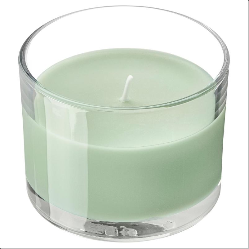 LOTSFÅGEL ロッツフォーゲル アロマキャンドル グラス入り - リンゴ ライトグリーン 20 時間