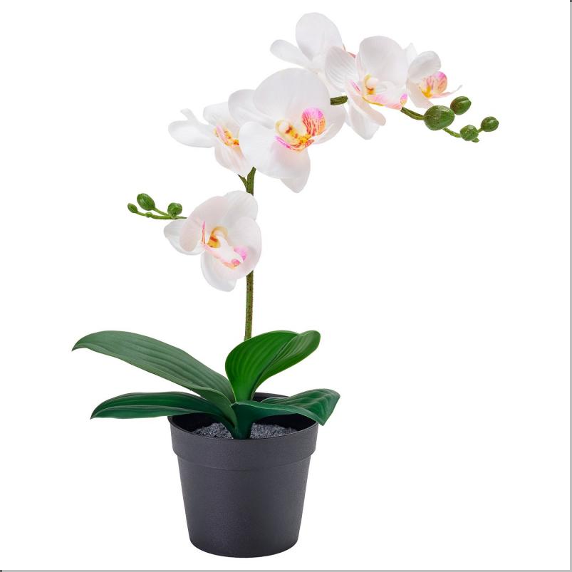 FEJKA フェイカ 人工観葉植物 - Orchid ホワイト 9 cm