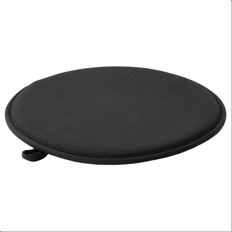 ÄNGSFRÄKEN エングスフレーケン チェアパッド - ブラック/室内/屋外用 36 cm