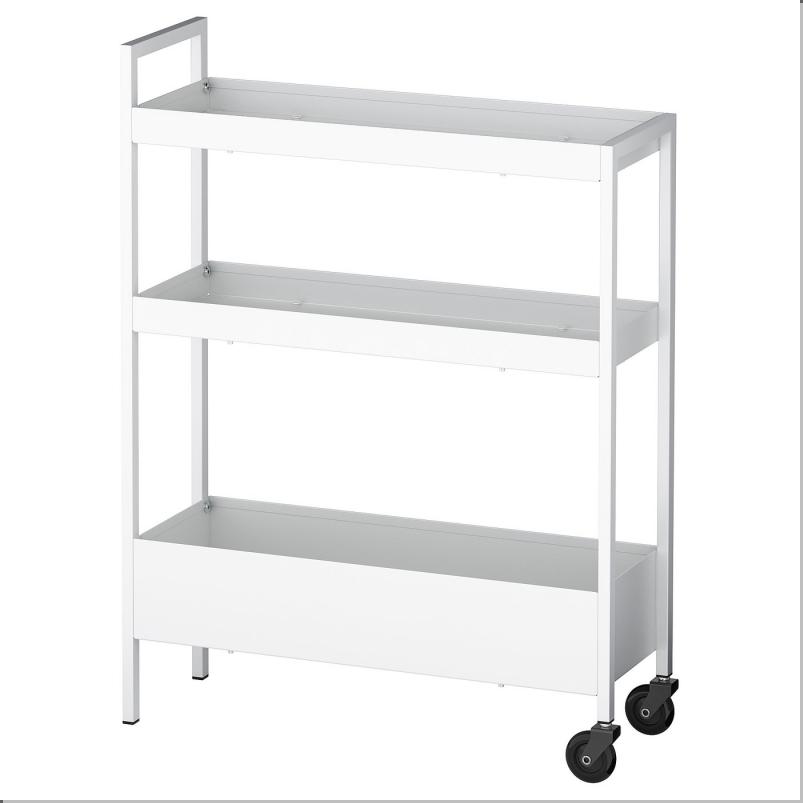 NISSAFORS ニッサフォース ワゴン - ホワイト 50.5x19x67 cm