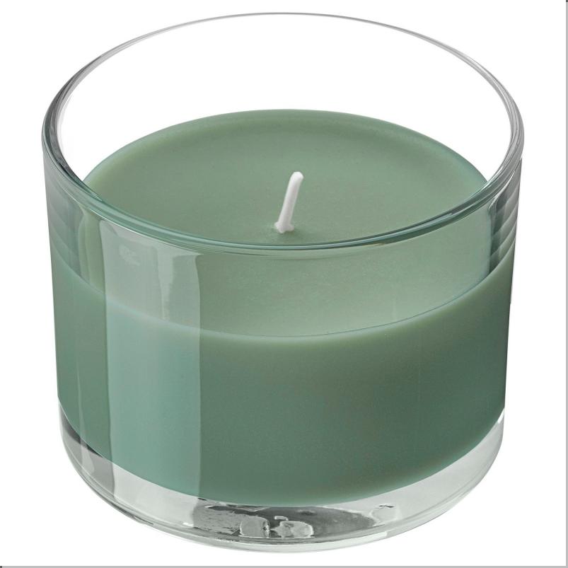 LOTSFÅGEL ロッツフォーゲル アロマキャンドル グラス入り - イチジクの葉 グリーン 20 時間