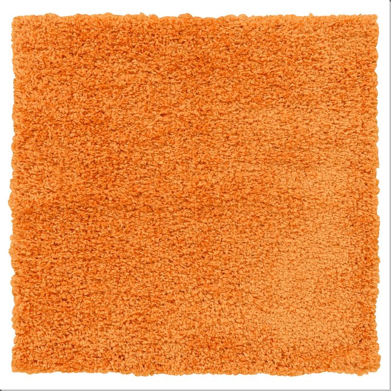 ÄRENDE エーレンデ シャギーラグ - オレンジ 80x80 cm